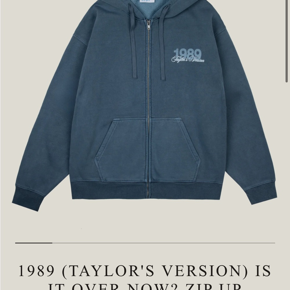 1989 Taylor's Version Zip Up Hoodie